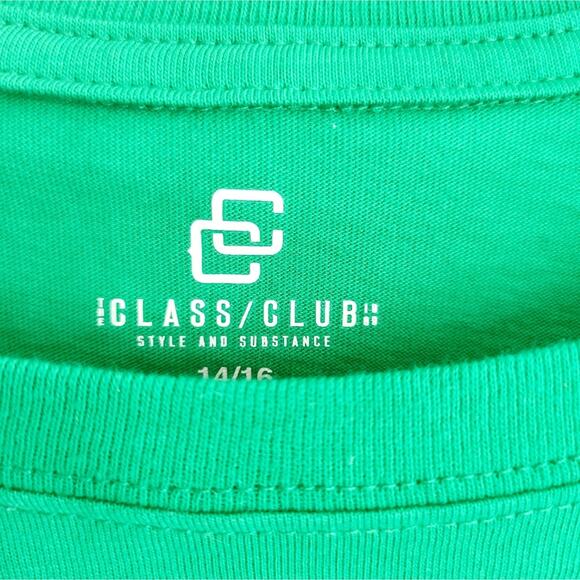 14/16 Class Club Green Tee With Odor And Bacteria Protection - Picture 2 of 3